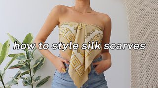 How to style Silk Scarves