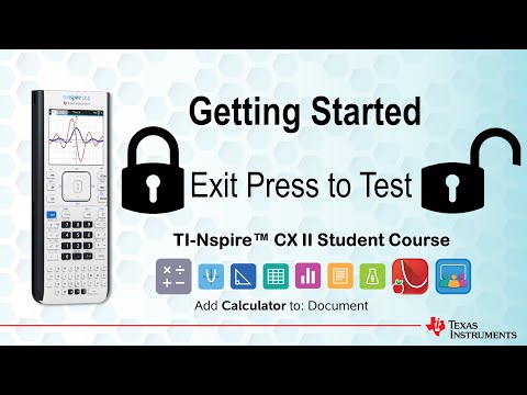 How do I put my TI-Nspire CX in test mode?