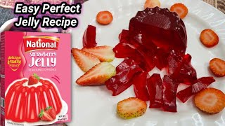 Strawberry Jelly recipe | How To Make national jelly | National jelly banane ka tarika| Jelly Recipe