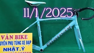 Sườn Bianchi Nhôm Kiếm Carbon 700c zalo0918167844 Văn Bike Shíp toàn quốc.