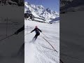 slalom training for young skiers