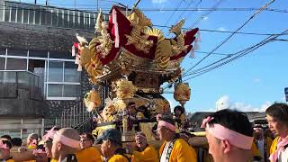 2024年 三木大宮八幡宮 秋祭り 宵宮 新町屋台 の街練り