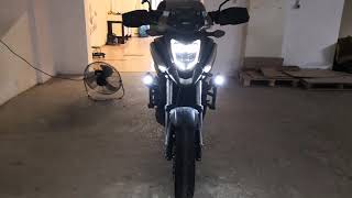 Honda NC 750 led προβολείς by lightshot.gr