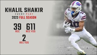 Khalil Shakir Full Season Replay: Every Target and Catch in the 2023 NFL Season