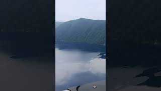 北海道　霧のかかって無い😅摩周湖🤩初めての、摩周湖も絶景でした〜第１駐車場だけしか行けなかったけど～駐車場代５００円でした。