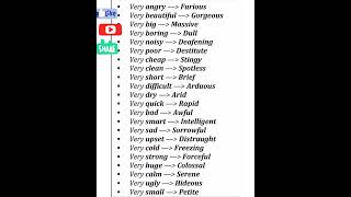 Words to use instead of Very