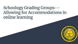 Creating Grading Groups in Schoology