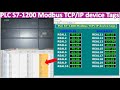 PLC S7-1200 Modbus TCP/IP with device tags connect with SCADA