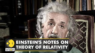 Albert Einstein relativity theory notes sold for a record 13 million |WION |World News |English News