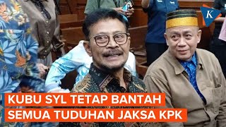 Usai Pleidoi, Kuasa Hukum SYL Bantah Semua Tuduhan Jaksa KPK