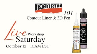 Pentart 101 - Episode 32 - Contour Liner & 3D Pen