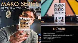 MAKO SERIES UPDATE: Walrus Audio D1 Delay UPDATED REVERSE AND ATTACK FEATURES