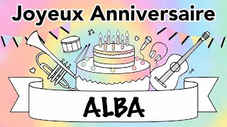 NOUVEAU Joyeux Anniversaire Alba