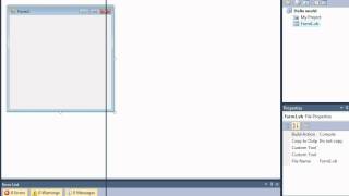 Very Simple Hello World Program in Visual Basic - Windows Forms Application