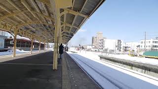 JR北海道　SL冬の湿原号標茶行　釧路駅入線