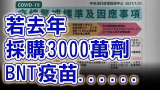 飛碟聯播網《飛碟晚餐 陳揮文時間》2021 05 12 (三)若去年採購3000萬劑BNT疫苗......