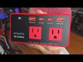 myants 200w car power inverter 12v dc to 110v ac