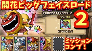 【ドラクエタクト】開花ビッグフェイスロード２を運要素なしでミッションコンプリートできる編成を紹介！