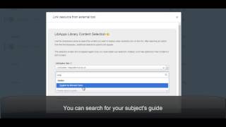 Adding LibGuides content to your Canvas Module