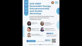 ACE-UNEP Renewable, Entrepreneurship, and Gender Workshop
