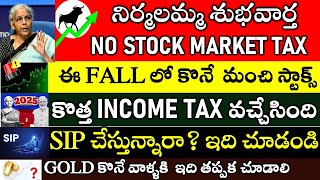 Stock Market BIG News, Good Stocks In Market Fall, 2025 Income TAX BILL, STOP SIP NOW?, Buying GOLD