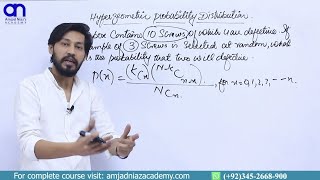 4. Hypergeometric probability Distribution Lecture 4