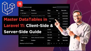 Master DataTables in Laravel 11: Complete Guide to Client-Side \u0026 Server-Side | Yajra DataTables