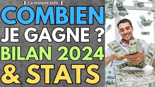 BILAN DE LA CHAÎNE LA MINUTE INFO ( ANNÉE 2024 ) , COMBIEN JE GAGNE AVEC 20 000 ABONNÉS ?