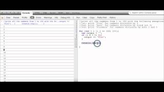 eloquentJavascript ch2 2 fizzbuzz