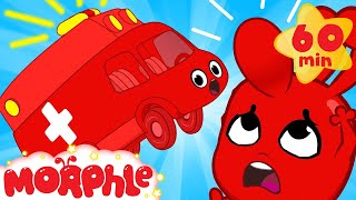 Morphle bumps his head and turns into a Ambulance! Vehicle videos for Kids!