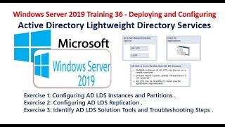 Windows Server 2019 Training 36 - Deploy and Configure AD Lightweight Directory Services