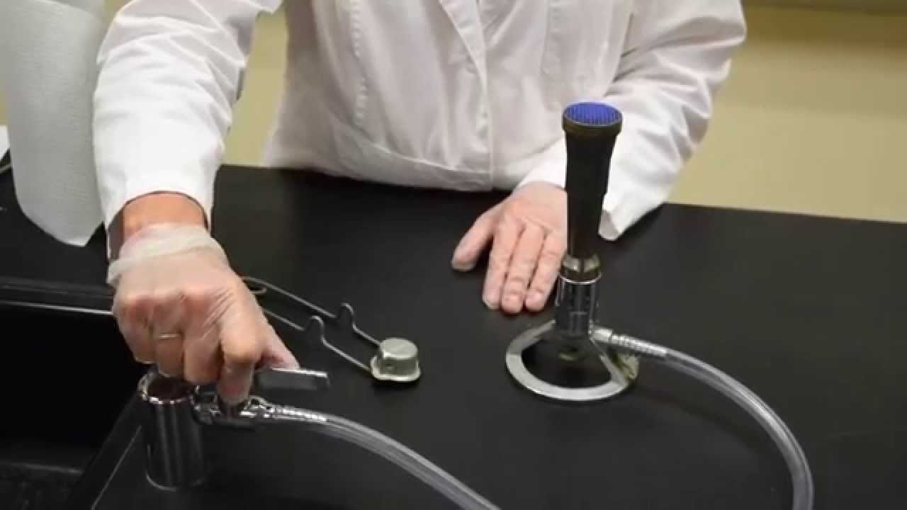 How To Ignite & Adjust The Bunsen Burner - MCCC Microbiology - YouTube