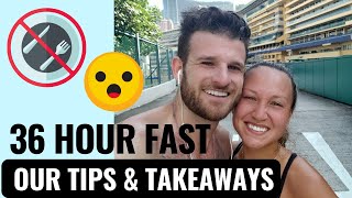 OUR 36 HOUR FAST RESULTS, Tips \u0026 Takeaways  - Weight loss? Difficulty? Benefits? Intermittent Fast?