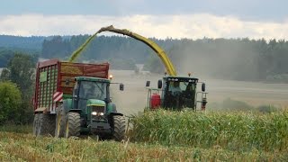 Agroslužby Robert Polcar - siláž 2015 - John Deere ,New Holland, Strautmann , Liebherr