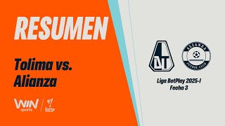 Tolima vs. Alianza Valledupar FC (resumen y goles) | Liga BetPlay Dimayor 2025-I | Fecha 3