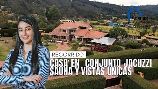 Espectacular casa en conjunto privado cerca de Bogotá con jacuzzi, sauna y vistas impresionantes