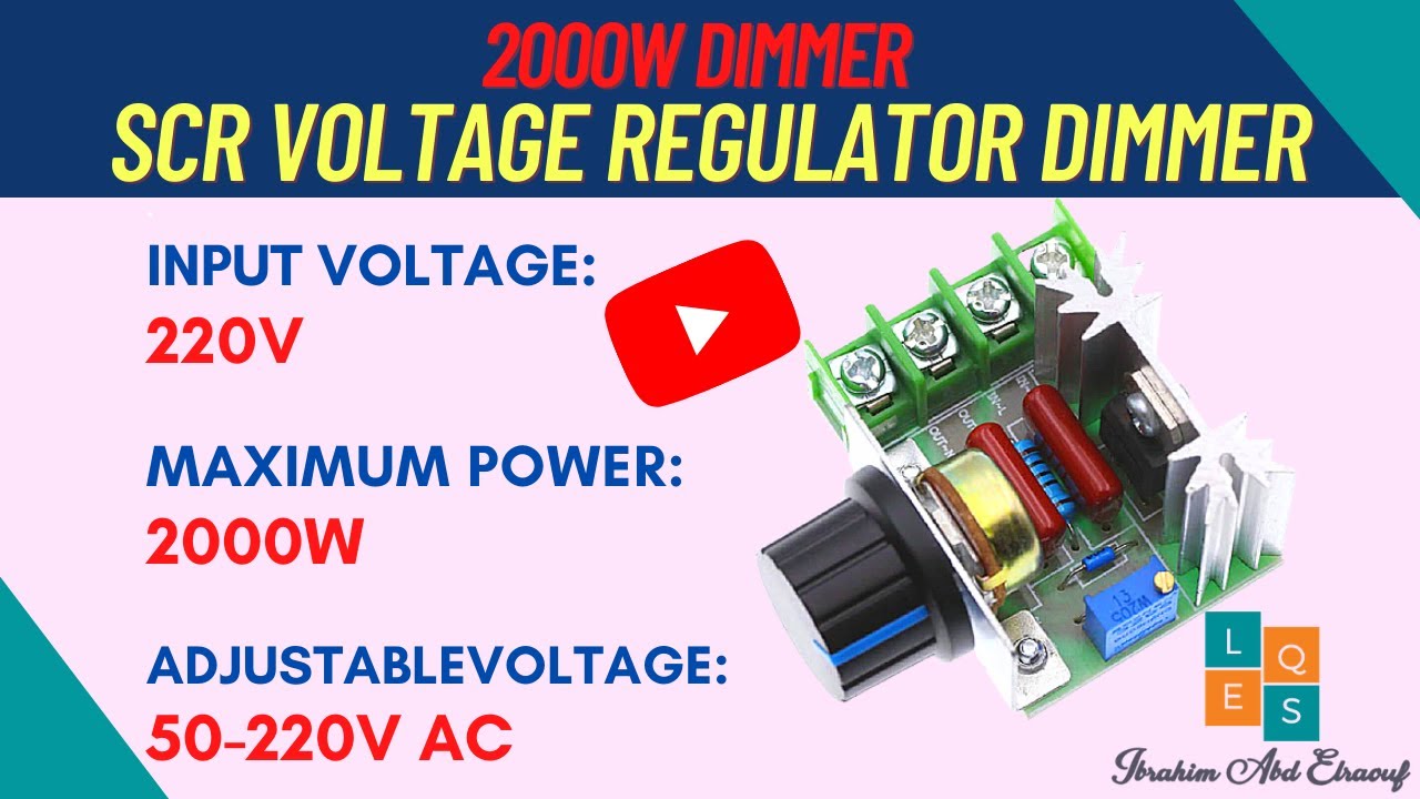 Reviewing Of AC 220V 2000W SCR Voltage Regulator Dimming Dimmers Speed ...