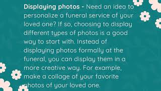 Michael Scarpaci Tips to make your loved ones funeral special and personalized