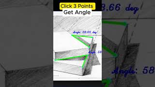 Click 3 Points & Measure Angle Instantly #deeplearning #machinelearning #computervision #opencv