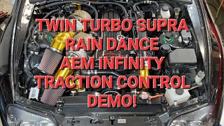 700whp Twin Turbo Supra Rain Dance!