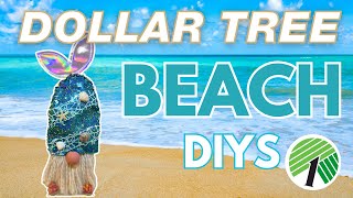 🏝️ 6 NEW Dollar Tree Beach DIYS for Coastal & Summer Decor!