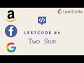 Amazon Coding Interview Question Walkthrough 2021 - Two Sum (Leetcode #1)