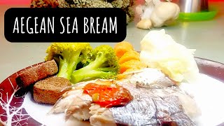 Aegean Sea Bream Baked in the Oven. Very easy recipe. #seabream #bakedfishrecipe #bakedfish