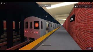 BMT Subway RARE: Whitehall St bound R46 (M) train via (R) line @ 49th Street