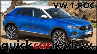 Volkswagen VW T-ROC 2017 Full Review  \u0026 Driving report of the new small VW SUV | Test | English