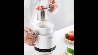 Healthy life, healthy drinking! Yogurt, tea, herbs, ect.TONZE Ceramic Slow Cooker Office Stew Cup