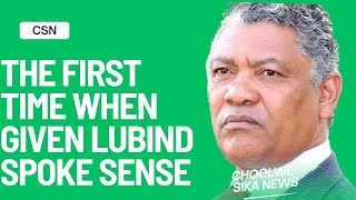 The day when Given Lubinda Spoke sense for the first time in his life #breakingnews #givenlubinda