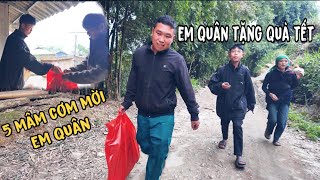 BẤT NGỜ EM QUÂN TẶNG QUÀ TẾT BỐ MẸ CHÁU LỰC LÀM 5 MÂM CƠM TIẾP ĐÓN EM QUÂN