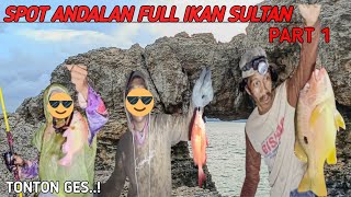 MANCING KAKAP MERAH DI-SPOT ISTIMEWA FULL STRIKE DARI SORE  SAMPAI PAGI‼️PART 1 || Mancing Pinggiran