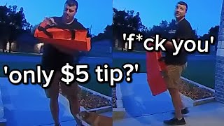 Ungrateful Delivery Guy Complains About $5 Tip, Internet Gets Him Fired.